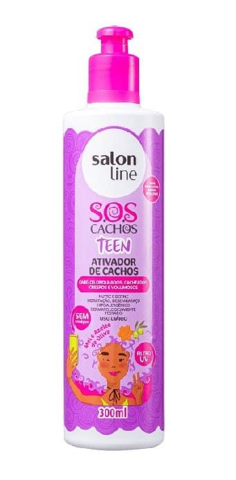 SALON LINE SOS Cachos Teen Ativador de Cachos Vegano 300ml