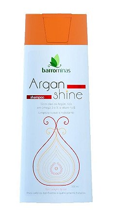 BARROMINAS Argan Shine Shampoo 300ml para Cabelos Danificados e Quimicamente Tratados