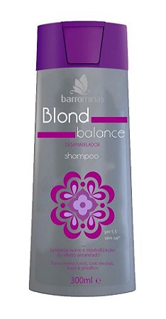 BARROMINAS Blond Balance Desamarelador para Cabelos Tingidos de Loiro, com Luzes ou Grisalhos Shampoo 300ml