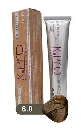 K.PRO Caviar Color Tonalizante 6.0 Loiro Escuro Natural 60g