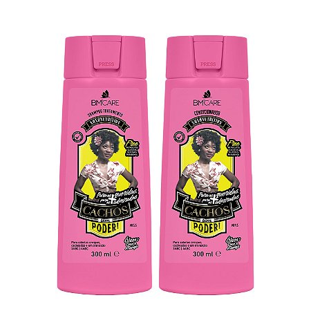 BARROMINAS Kit Hidratação e Maciez Cachos Têm Poder! - Shampoo e Condicionador