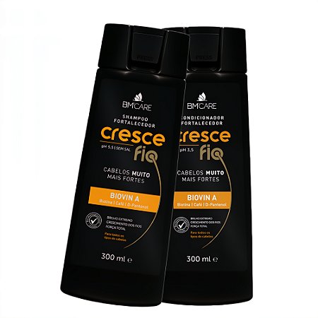 BARROMINAS Kit Cresce Fio – Shampoo e Condicionador - Queda e Fios Finos