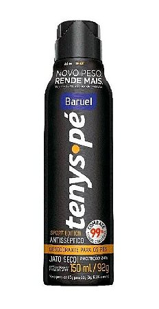 BARUEL Tenys Pé Desodorante para os Pés Sport Edition Jato Seco 150ml