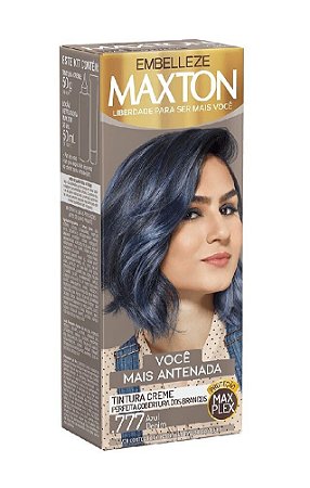 MAXTON Coloração Permanente Kit .777 Azul Denim Você Mais Antenada