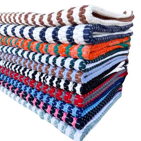 Tapete Artesanal em Malha 50x70 cm – Cores Sortidas