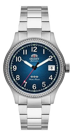 Relógio Orient Masculino Automatico 3stars Yn6ss029 D2sx Prateado Azul-escuro