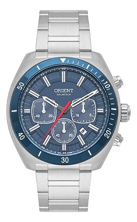 Relogio Orient Solartech Mbssc285 D1sx Prateado Azul