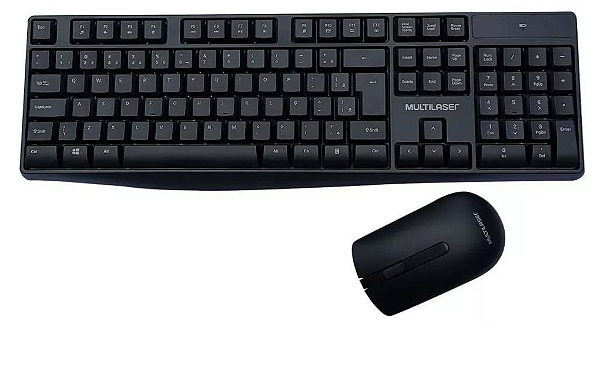 Kit Teclado E Mouse Sem Fio 2.4ghz Multimidia Usb Multilaser