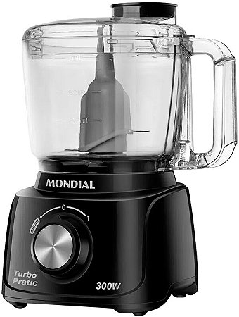Miniprocessador Mondial Turbo Pratic MP-16-B 300W 500mL 110V-60Hz