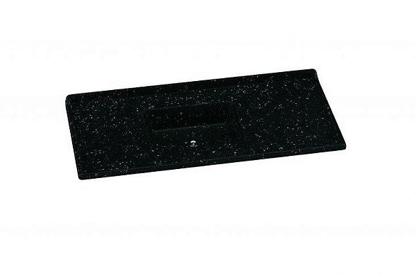 PIA MÁRMORE SINTÉTICO PRETO - 120X55