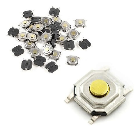 100 Pçs - Botão Táctil Micro Chave Controle Vw - Gol / Fox