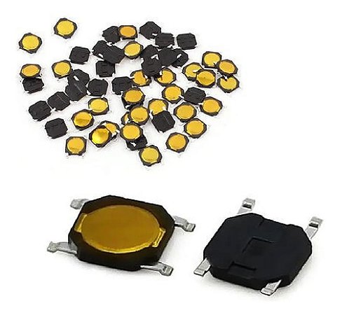 100 Pçs Botão Chave Toque Telecomando 4x4x0,8mm Vw G6 - Ford