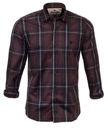 Camisa Masculina Made in Mato Xadrez ML Black Onix