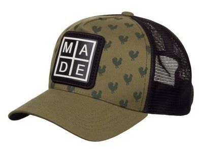 Boné Made in Mato Trucker Stamp Rooster Musgo
