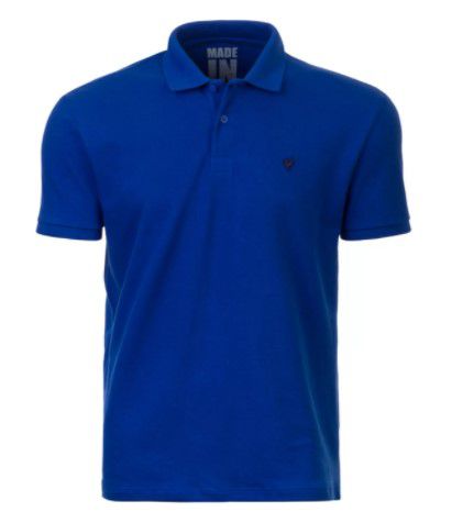 Camisa Pólo Made in Mato Piquet Azul Royal