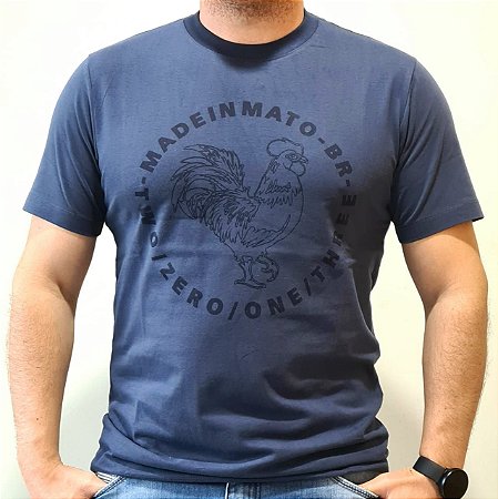 Camiseta Made in Mato Rooster Marinho