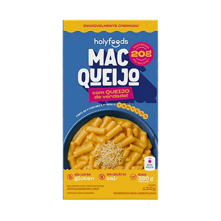 Mac Queijo Holyfoods Cremoso e Proteico