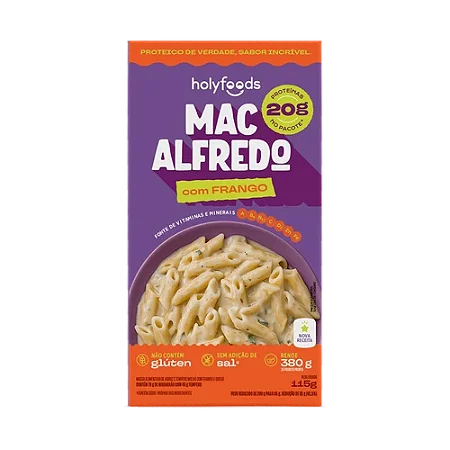 Mac Alfredo Holyfoods com Frango