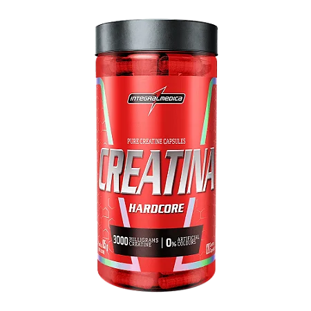 Creatina 100% Pura 120 Cápsulas Hardcore