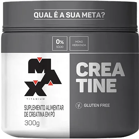 Creatina 300g Max Titanium Suplemento em Pó