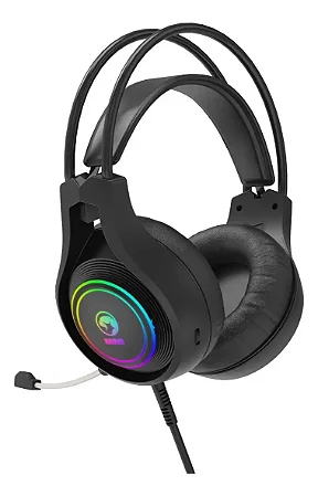 Headset Gamer Marvo RGB Preto