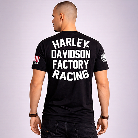 Camiseta Factory Racing USA Skull