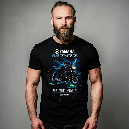 Camiseta Motorcycle MT-07 Blue Energy