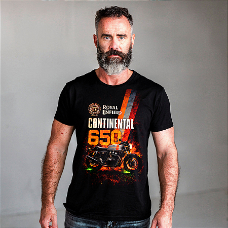 Camiseta Motorcycle Continental 650 Fire