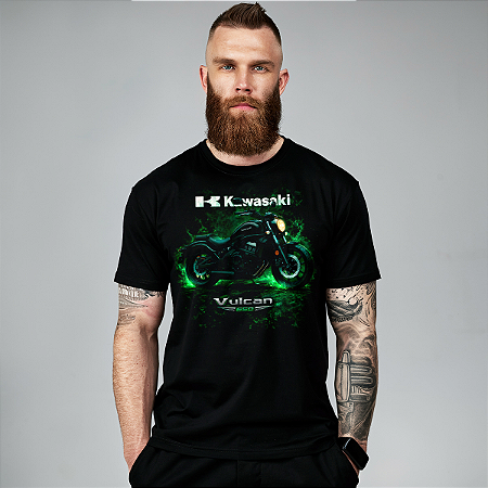 Camiseta Motorcycle Vulcan 650 S Green Energy