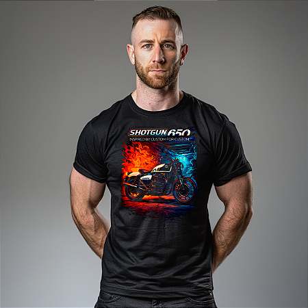 Camiseta Motorcycle Shotgun 650 Fire & Ice