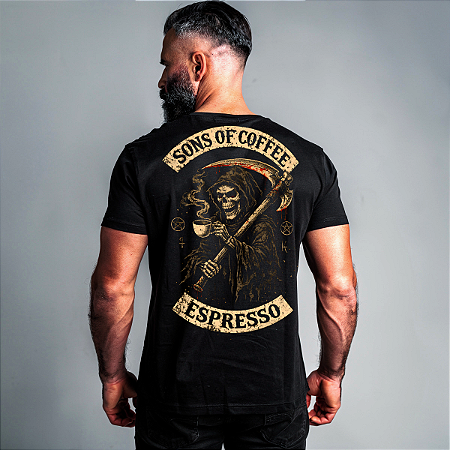 Camiseta Motorcycle Sons of Coffee Espresso