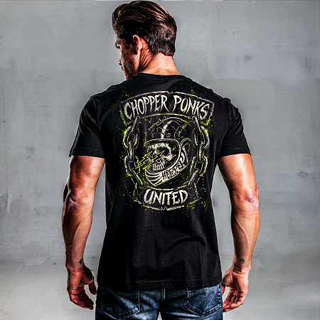 Camiseta Motorcycle Chopper Punks United
