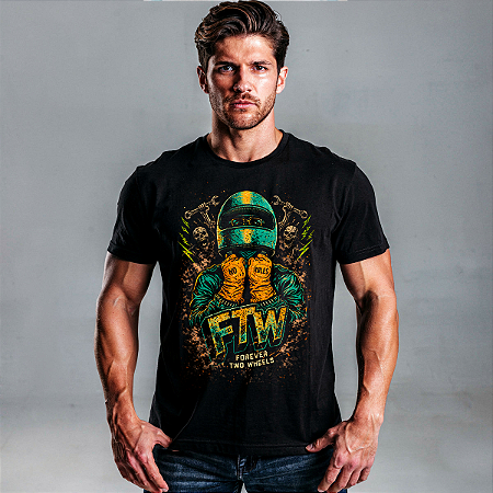 Camiseta Motorcycle FTW Forever Two Wheels
