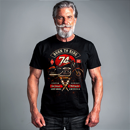 Camiseta Motorcycle Born to Ride 74