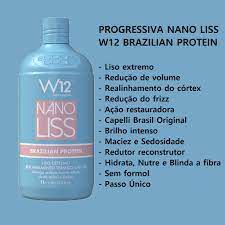 Nano Liss W12 Progressiva Sem Formol 1 Litro Boogie Oogie Pantovin