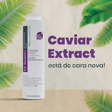 Selagem Caviar Extract - Escova Progressiva Liso Extremo Sem Formol 1L For Beauty