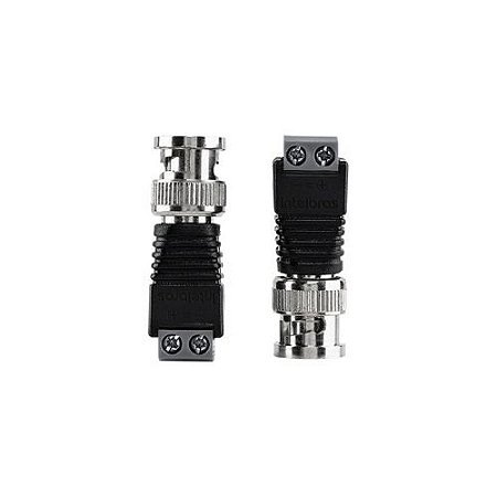 Kit 10 Conectores Com Borne Bnc Macho Conex 1000 Intelbras