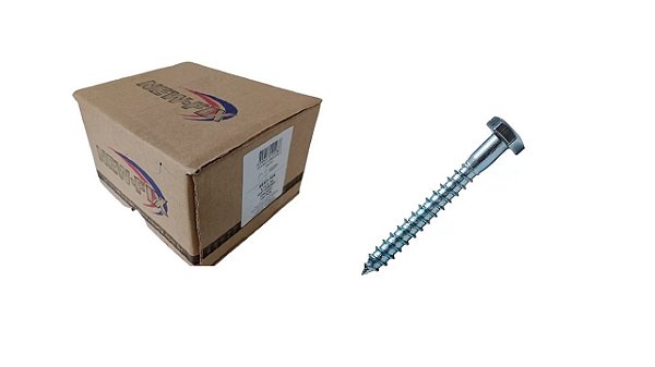 PARAFUSO 1/4X70MM SEXTAVADO R.SOB ZINCADO(PCT/100)NEW FIX