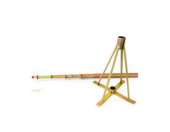 Torre Telescópica Com Base E Estrelinhas Para Antenas(15mts)