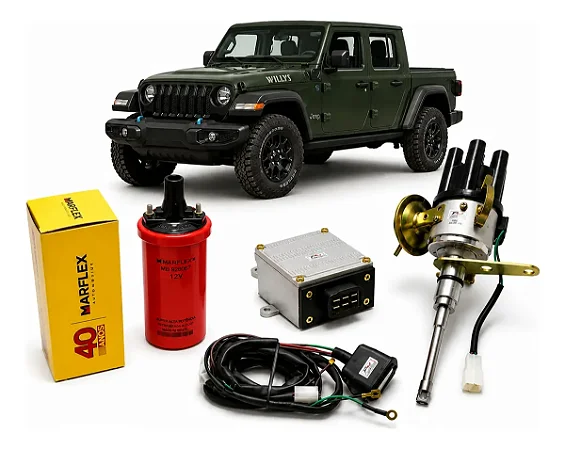Kit De Ignição Eletrônica Jeep Willys 6cc Completo Marflex