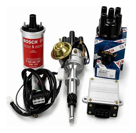 Kit Ignição Caravan 4cc C/ Tampa E Rotor Bosch Novo Original