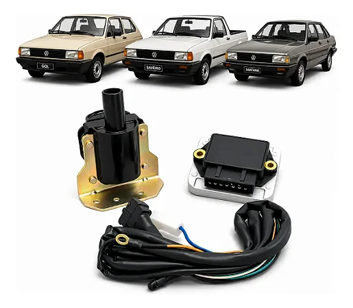 Kit Sensor Hall Modulo Chicote Bobina Sem Distribuidor Novo