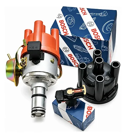 Distribuidor Sensor Hall Fusca Kombi + Tampa E Rotor Bosch