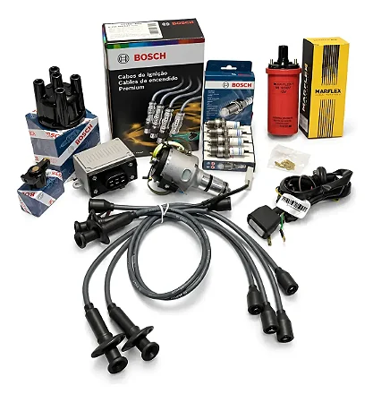Kit De Bosch Ignição Eletrônica Aranha Fusca Brasília Kombi