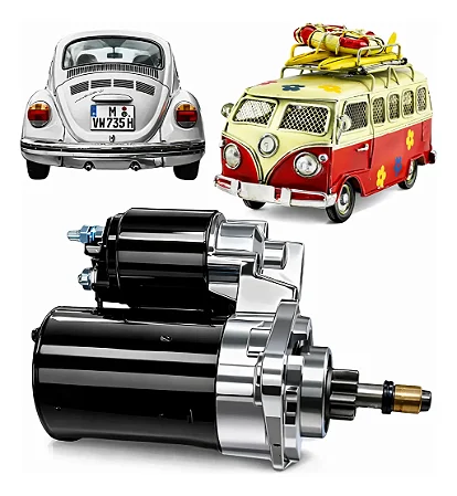 Motor De Arranque Partida Fusca Brasília Kombi Sistema Bosch