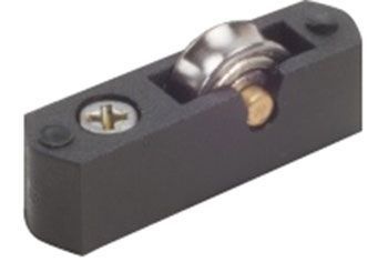 Roldana Simples de Nylon com Rolamento para Vitrine e Tela Mosquiteiro de Correr