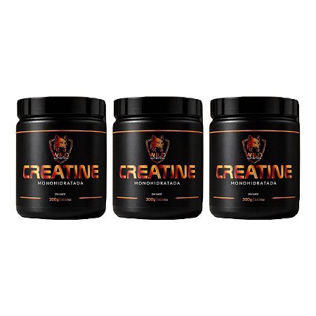 3uni Creatina Monohidratada (3x300gr) - Wild Nutrition