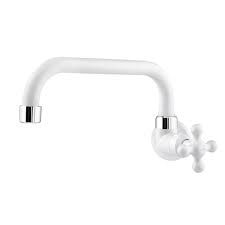 TORNEIRA DE PAREDE BICA HORIZONTAL PARA COZINHA MARUJA BRANCO