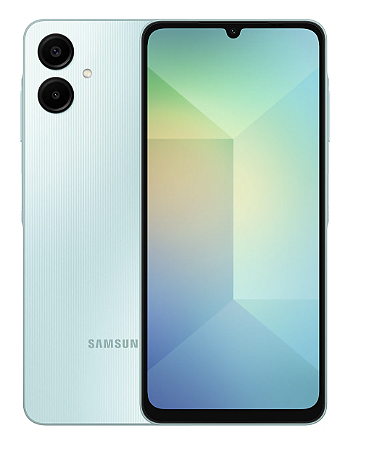 Smartphone Samsung Galaxy A06 128GB, 4GB RAM, Processador Octa-Core, Bateria de 5000mAh, Tela Infinita de 6.7", Câmera Traseira Dupla, Dual Chip - Verde Claro
