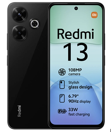 Smartphone Xiaomi Redmi 13 256GB 8GB Ram - Preto